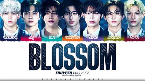 blossom lyrics|blossom lyrics enhypen.